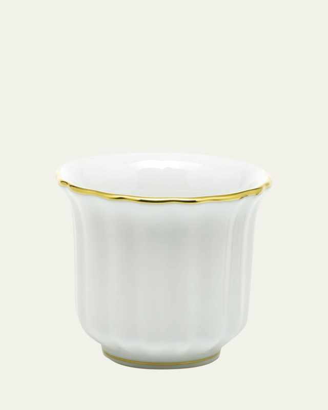 Golden Edge Mini Cache Pot